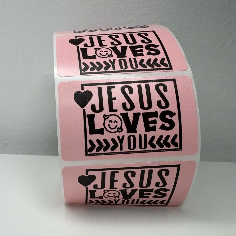 Jesus loves you sticker for small business sticker 2" thankyou Stickers labels - Picture 8 of 10